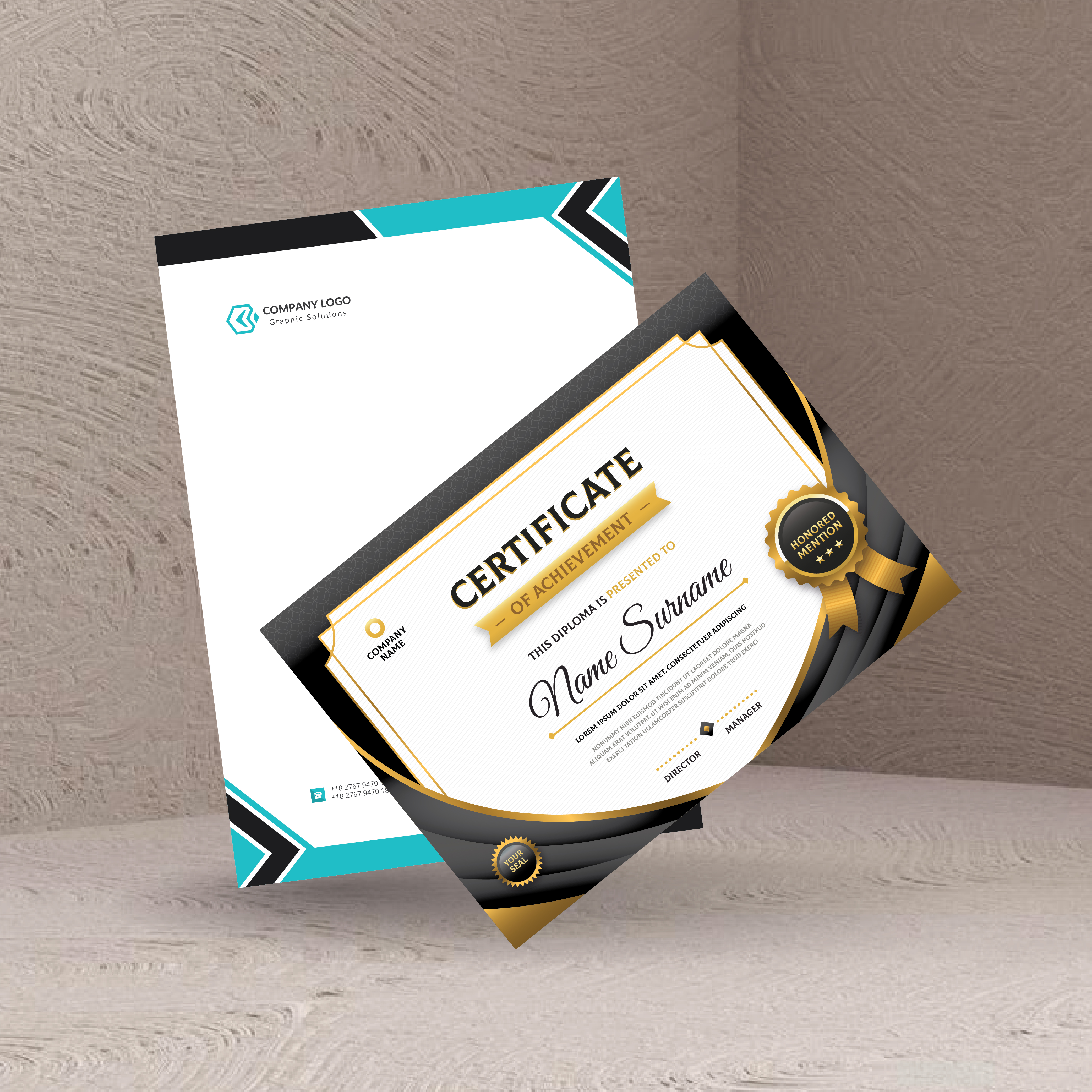 Letterhead & Certificate